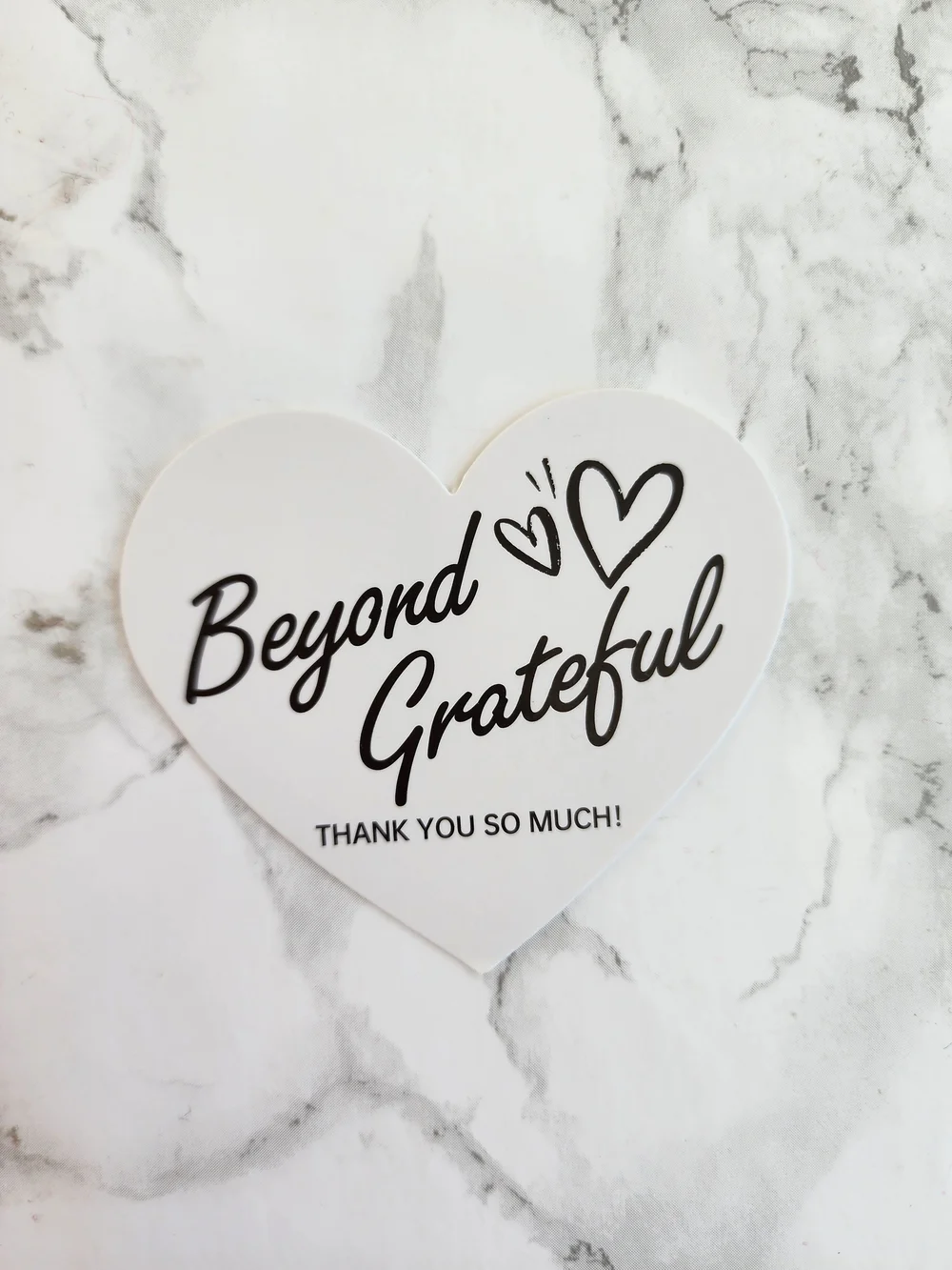 60 Assorted Heart-Shaped Thank You Cards